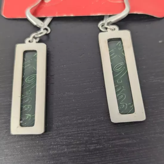 Coca-Cola Dangle Coke Earrings. Rectangular Shaped Plastic Bottle Looking 