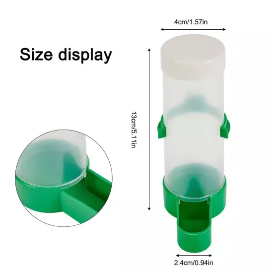 Feeder For Parakeet Parrot Plastic Water Waterer 60/90/140/150ml Automatic