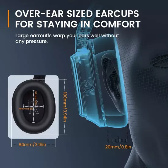 Wireless Computer Headphone Ai-Powered Environmental Noise Cancelling Microphone