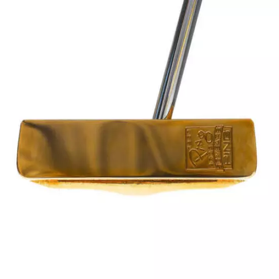 Lightly Used Ping 1-A 50th Anniversary Gold Putter RH 35in w/ Display Case & COA