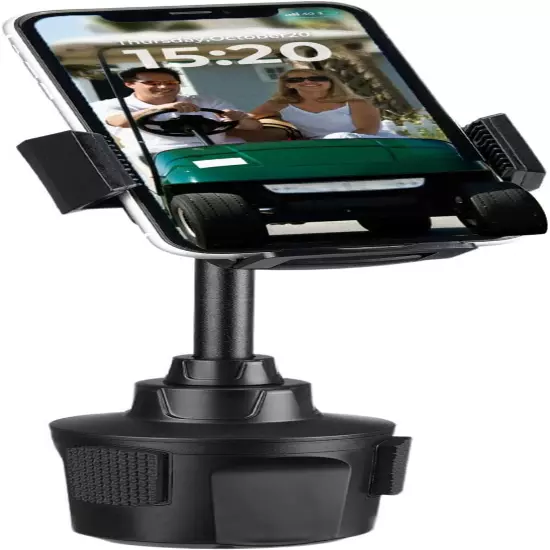 Car Cup Holder Phone Mount 360° Adjustable Cell Phone Holder Compatible with Car