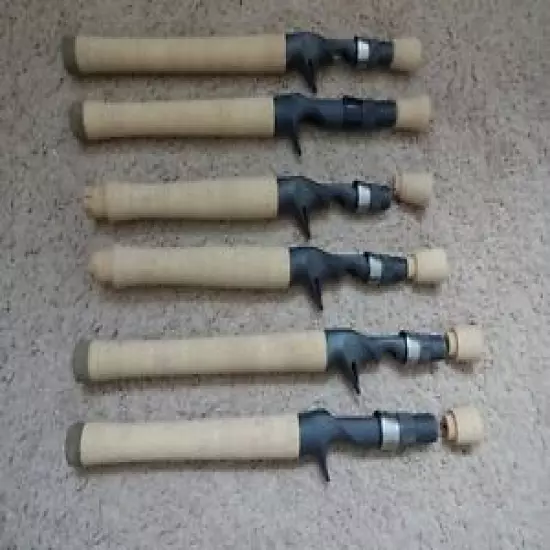 Rod Building Wrapping 6 Cork Fuji casting reel seat handle sets