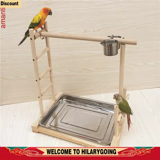 Parrot Wood Stand Game Playing Stick Frame Stick Frame Bird Training Tree Toy