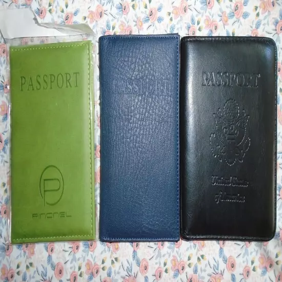 Passport Holder Cover Pincnel New - Lot of 3