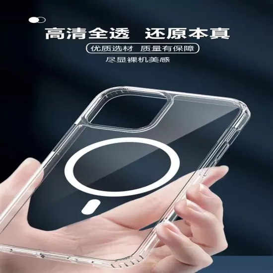 Clear Original Case with MagSaf For iPhone 16 Pro Max /16 Pro/ 16 Plus 15 14 13