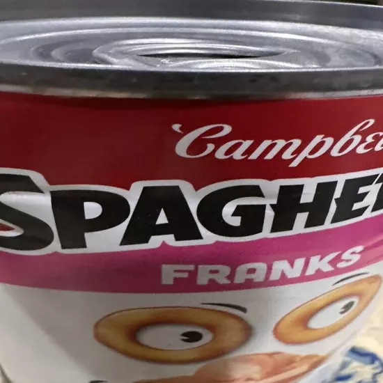 Spaghetti-O’s Spaghettios with Franks Hot Dogs DISCONTINUED BB 7/20/24, 2 Cans