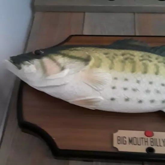 Big Mouth Billy Bass Singing Animated Mounted Fish 1999 Gemmy Tested Works 