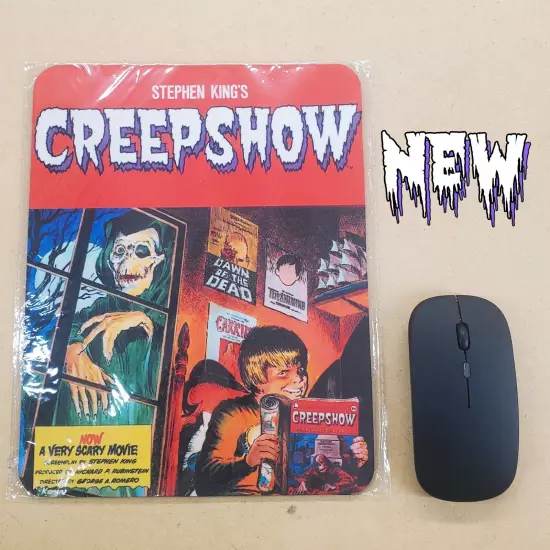 Creepshow comic cover -- mousepad -- Stephen King 80's horror artwork print