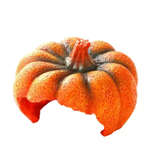 Halloween Mini Pumpkin Ornament Fish Tank Aquarium Habitat Resin Land