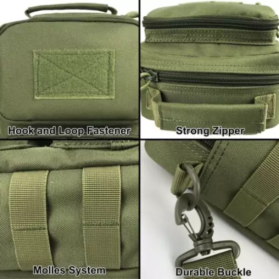 Tactical Molle Pouch Men's Shoulder Bag Waist Belt Bag Phone Accessories Storage