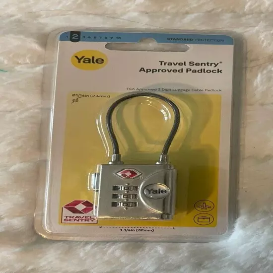 Yale TSA Approved Travel Sentry Padlock Brand New