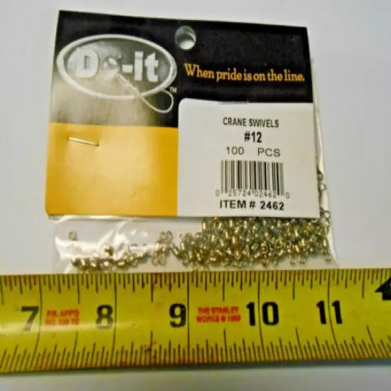 Do-It Crane Swivels Size 12 - 1/0 100 ct