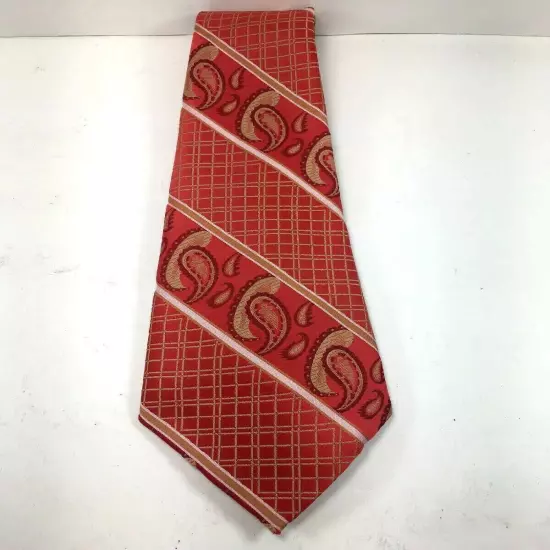 CASA DE MODA Mens Tie Orange Tan