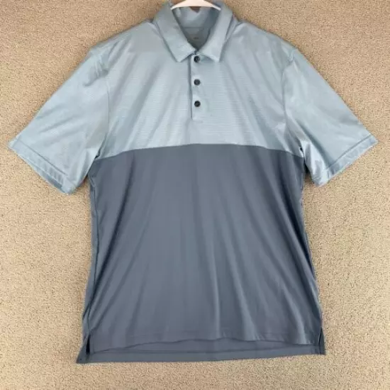 Bcg Golf Polo Shirt Men's Large Short Sleeve Blue Colorblock