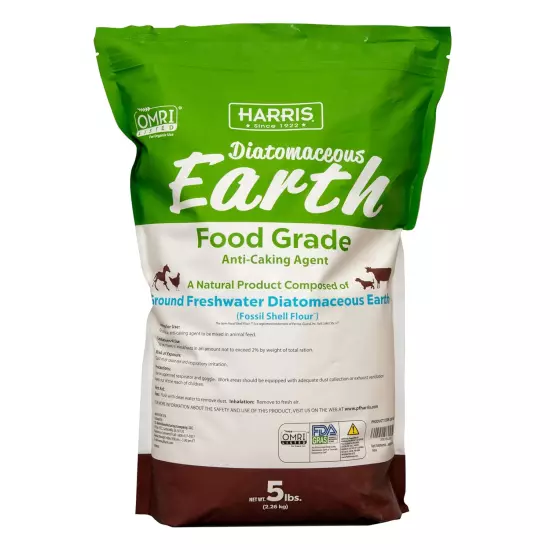 Diatomaceous Earth Food Grade, 5Lb with Powder Duster Included in the Bag