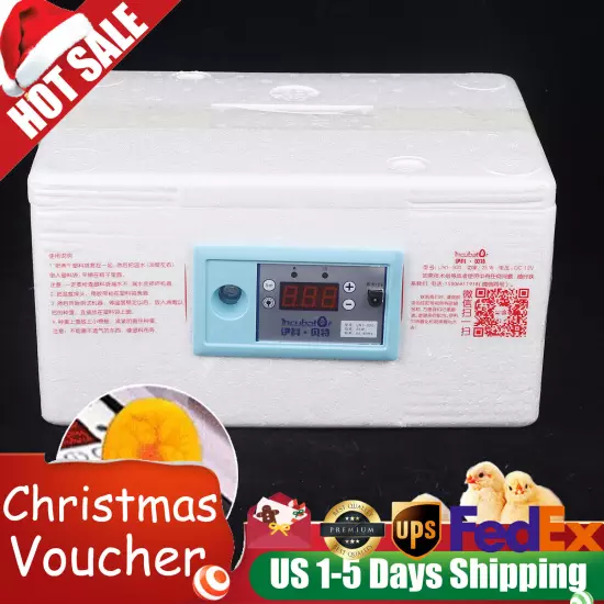 20 Egg Incubator Chicken Quail Hatcher Automatic Incubators for Hatching Eggs