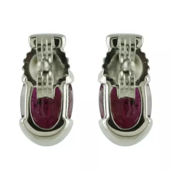 Birthday Gift For Her Ruby Gemstone Stud Earrings 925 Sterling Silver Jewelry