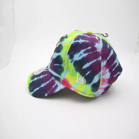 New W/ Tag New Era Cooperstown Florida Marlins Tie Dye Polyester Adjustable Hat