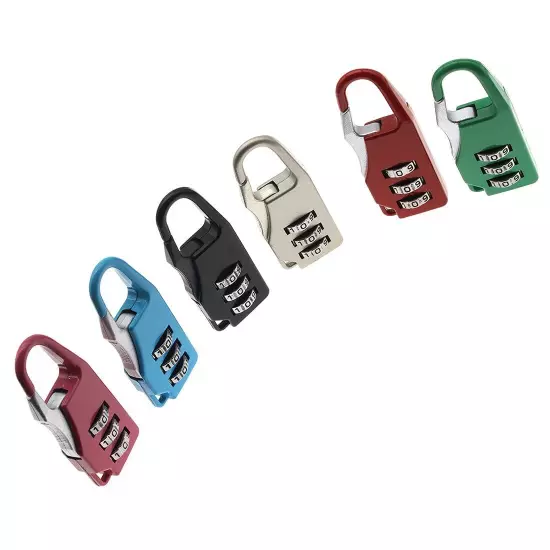 6 Pcs Luggage Combination Locks Padlock Zinc Alloy Small Safe Combination Pad...