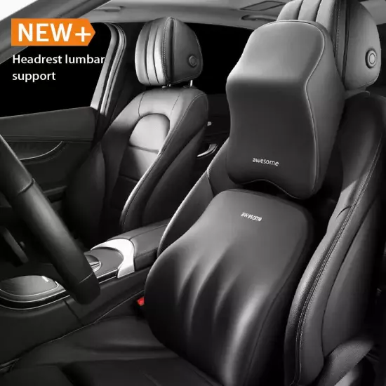 Car Headrest Car Neck Pillow Lumbar Waist Cushion Universal Waist Support