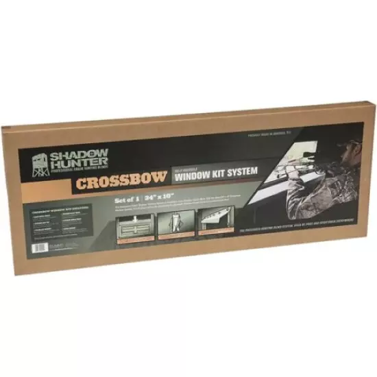 New! Shadow Hunter Crossbow Window Blind Hunting Blind Kit