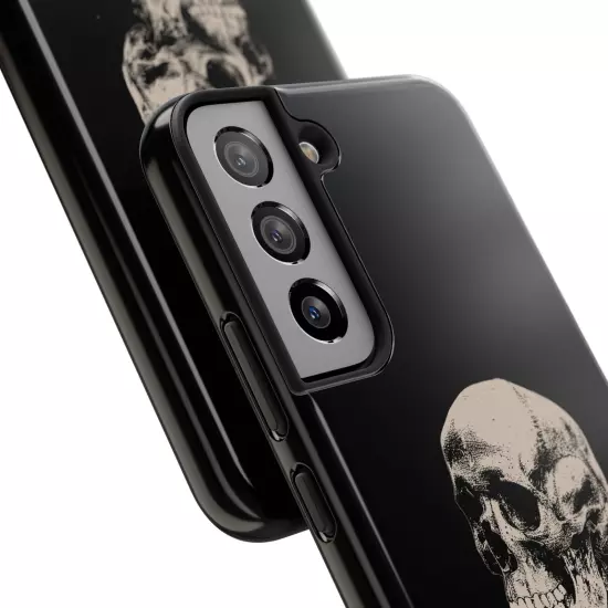 Dark Skeleton Skull Tough iPhone & Samsung Galaxy Cases Cover, Gift For Men