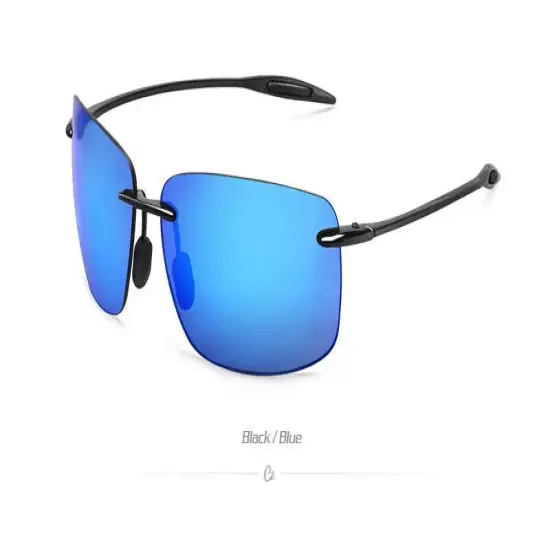 Brand NEW ORIGINAL BREAKWALL Polarised Rimless SUNGLASSES In Box