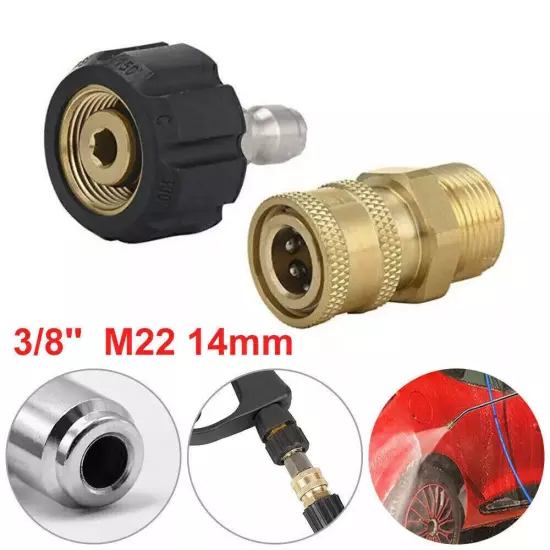 M22-14 to 3/8" Quick Release Connector Hose Adapter Pressure Washer Coupling□