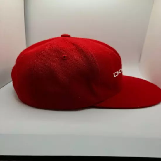 Red Dodge Lettering and Logo Snap Back Hat Unbranded Great Condition