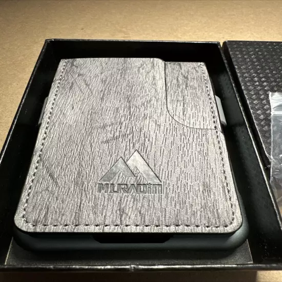 MURADIN Aluminum Tactical Minimalist EDC Wallet [Gray] NIB ..