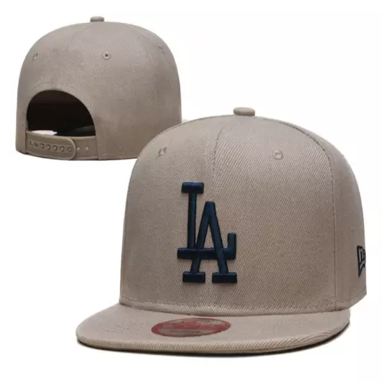 LA Baseball Cap Los Angeles Flat Brim Sanpbacks Made From Premium Quality Cotton