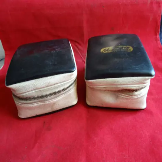 A PAIR OF NORIS SHAKESPEARE PADDED REEL CASES