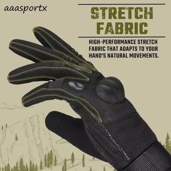 aaasportx Tactical Gloves Medium - Motorcycle Gloves Military Tactical Gloves...