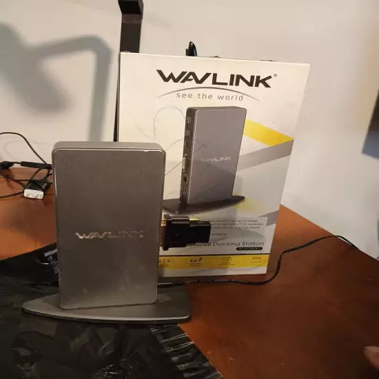 WAVLINK USB 3.0 and USB C Universal Laptop Docking Station WL-UG39DK7