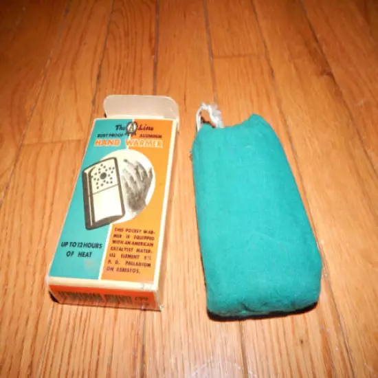 Vintage The A Line Standard Size Hand Warmer- Unused in Original Box