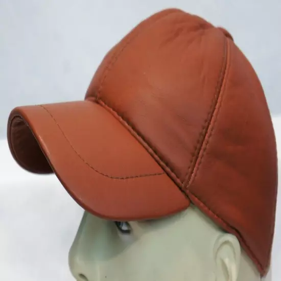 New 100% Real Genuine Lambskin Leather Baseball Cap Hat Sports Visor 32 COLORS