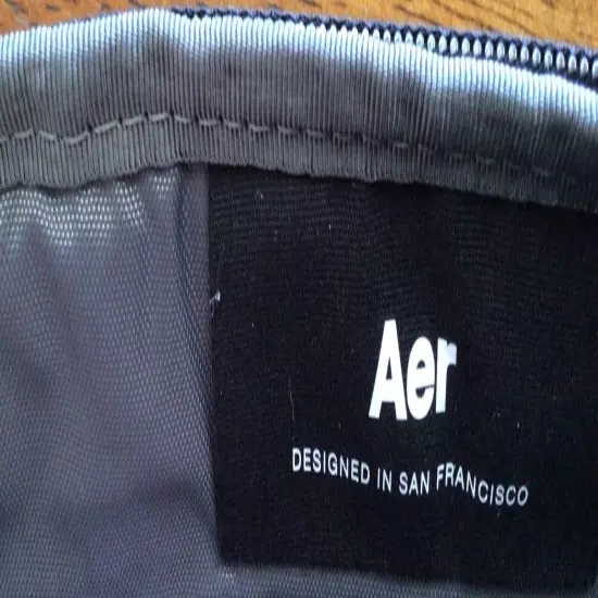 Aer Slim Pouch Zippered Exterior And Interior Pockets, Wide Access Main NWT