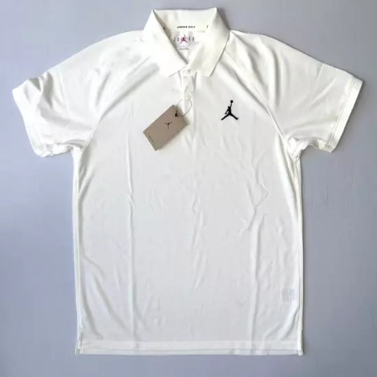 Jordan Mens Nike Golf Polo Size Large NWT Cream DZ0540-133 Short Sleeve New