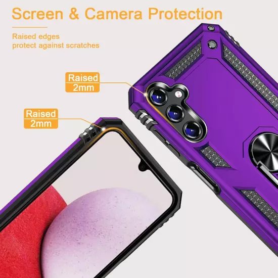 For Samsung Galaxy A15 5G A14 A54 A35 Case Phone Cover Shockproof+Tempered Glass