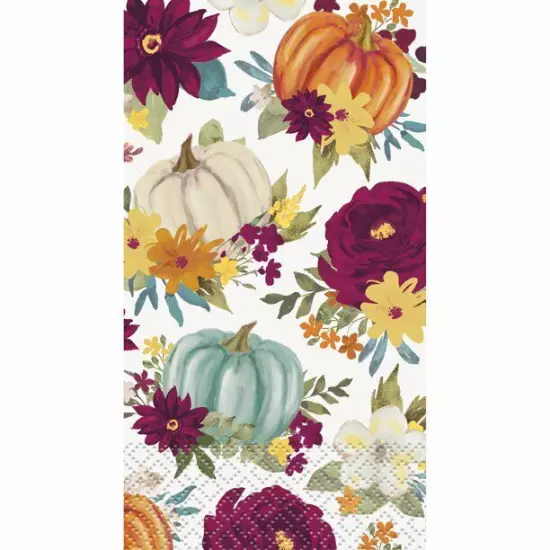 Pioneer Woman Floral Pumpkin Thanksgiving 24 ct Paper Napkins Free shipping US