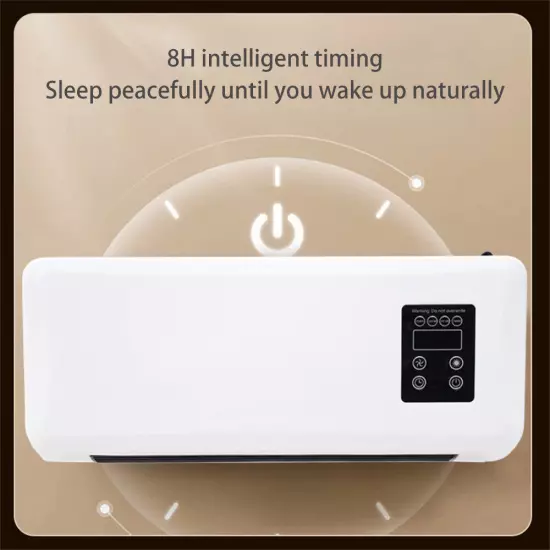 2 in1 Wall Mounted Electric Small Air Conditioner Fan Heater Remote Control.