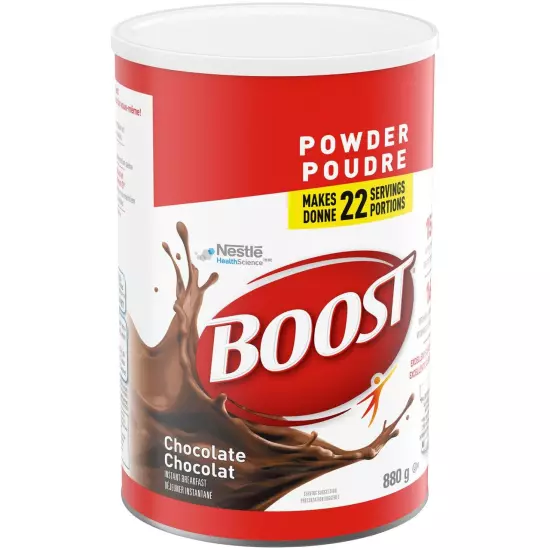 BOOST Nutritional Powder Instant Breakfast Drink Mix Chocolate 880G/31Oz {Import