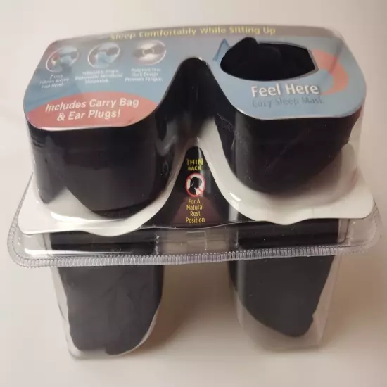 The Travel Halo Pillow, Eyemask & Ear Plugs with Carry Bag