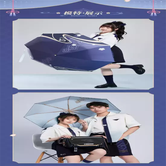 Official Genshin Impact Kamisato Ayaka Folding Umbrella All-weather Umbrellas 