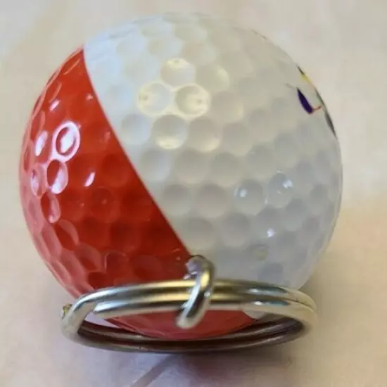 Ping Eye 2 Golf Ball Keychain Michael Jordan Red and White two toned