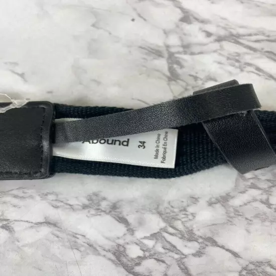 Abound Men's Black Polyester Belt SZ 34