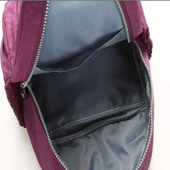 Waterproof Mini Backpack Women Purse Nylon Shoulder Rucksack Small Travel Bag