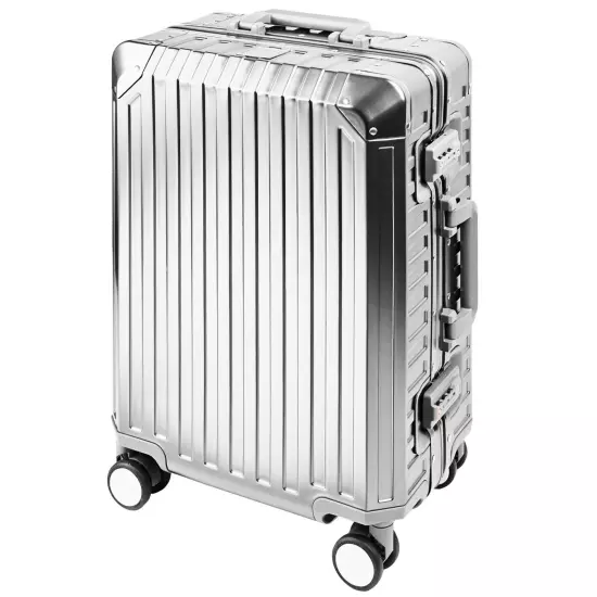 All Aluminum Luggage Suitcase Carry on 20" TSA Lock