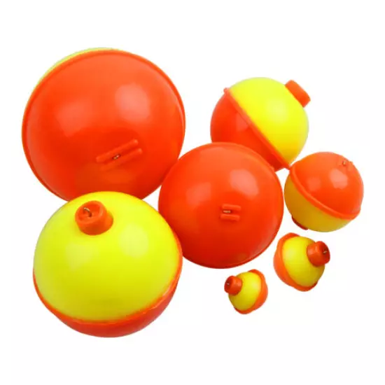 Fishing Floats Bobbers 0.5"-2" Snap-On Buoy Float Ball Fishing Bobber 20/50Pcs