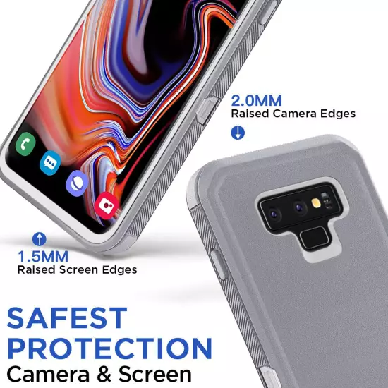 For Samsung Galaxy Note 9 Heavy Duty Shockproof Phone Case Cover / Belt Clip